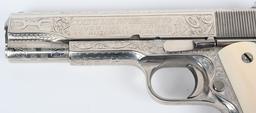 DAVID HARRIS CATTLE BRAND ENGRAVED COLT 1911 GOV'T