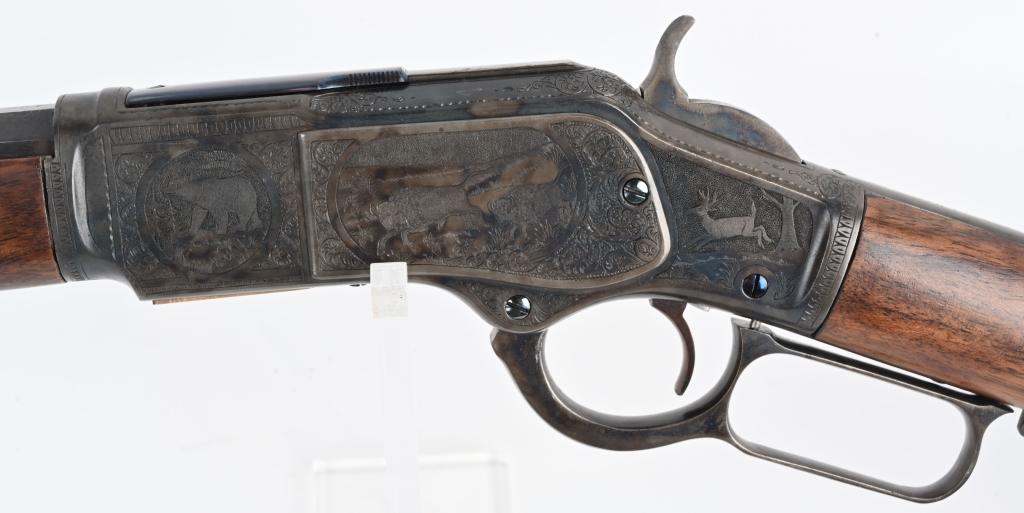 FINE ENGRAVED WINCHESTER 1873 RIFLE MFG.1889