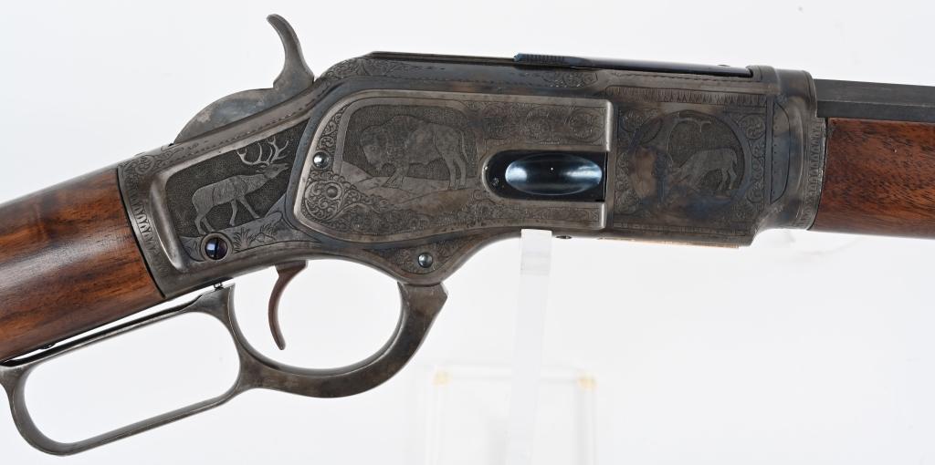 FINE ENGRAVED WINCHESTER 1873 RIFLE MFG.1889