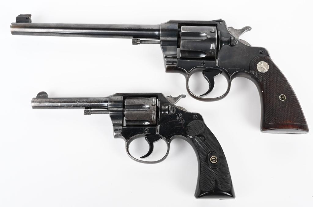 CASED AD & PLINKY TOEPPERWEIN COLT REVOLVERS (2)