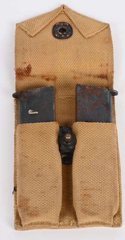 WWI MAGAZINE POUCH WITH ORIGINAL M1911 MAGAZINES