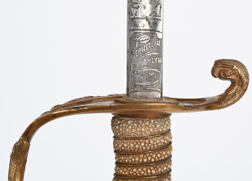 WW1 NAMED USN NAVAL OFFICER SWORD WWI