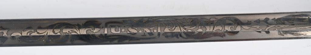 WW1 NAMED USN NAVAL OFFICER SWORD WWI