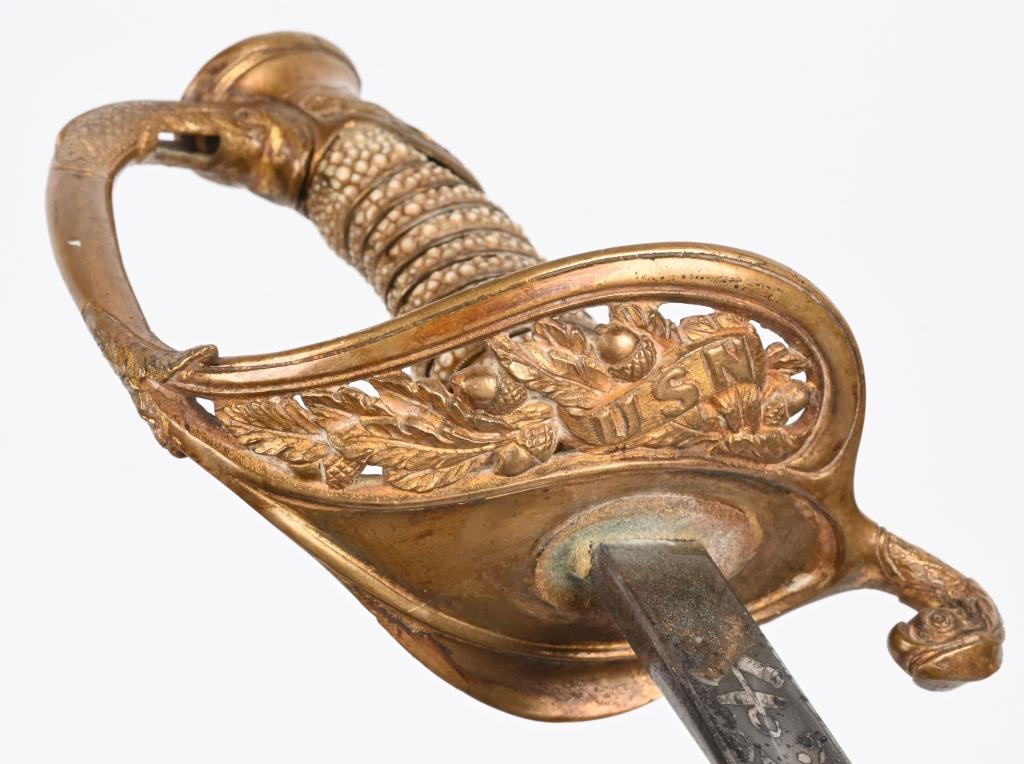 WW1 NAMED USN NAVAL OFFICER SWORD WWI