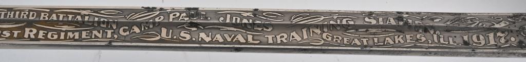 WW1 NAMED USN NAVAL OFFICER SWORD WWI