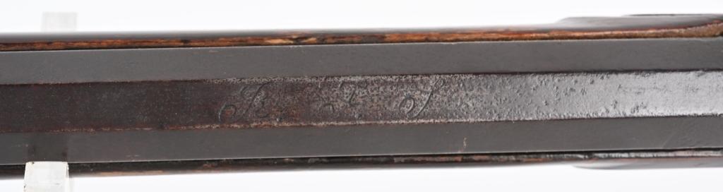 SIGNED FULL STOCK PERCUSSION KY. RIFLE