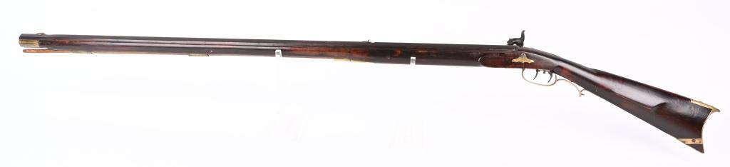 SIGNED FULL STOCK PERCUSSION KY. RIFLE