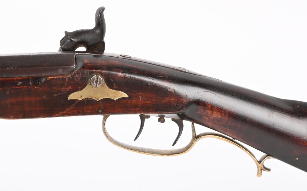 SIGNED FULL STOCK PERCUSSION KY. RIFLE