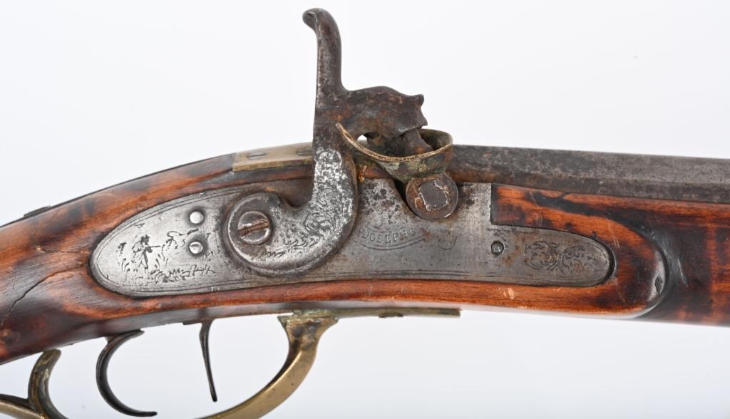 SIGNED HALF STOCK KY. TYPE RIFLE