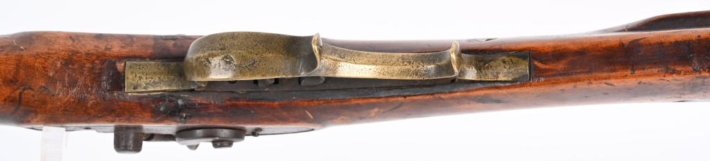 UNMARKED PERCUSSION FULL STOCK SHORT RIFLE