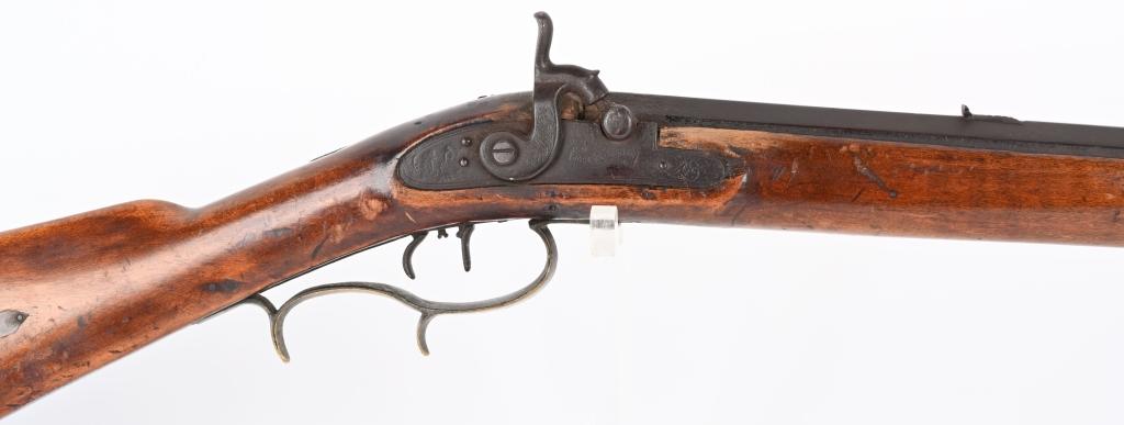 UNMARKED PERCUSSION FULL STOCK SHORT RIFLE