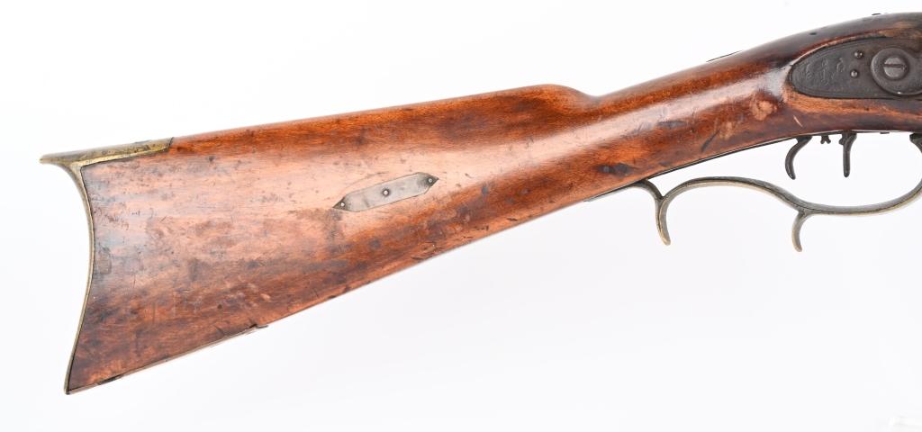 UNMARKED PERCUSSION FULL STOCK SHORT RIFLE