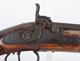 UNMARKED PERCUSSION FULL STOCK SHORT RIFLE
