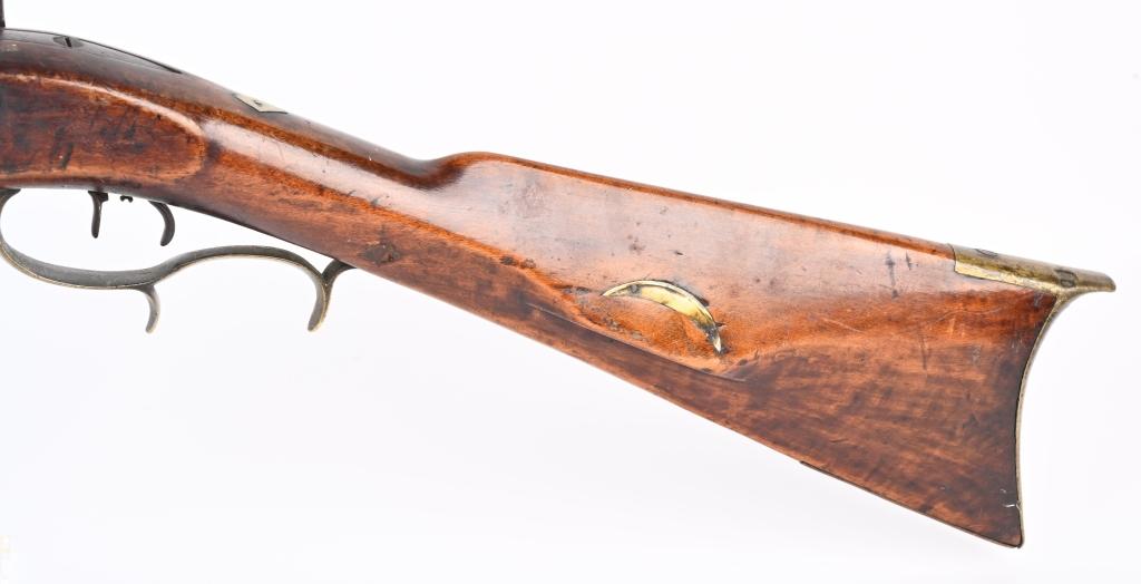 UNMARKED PERCUSSION FULL STOCK SHORT RIFLE