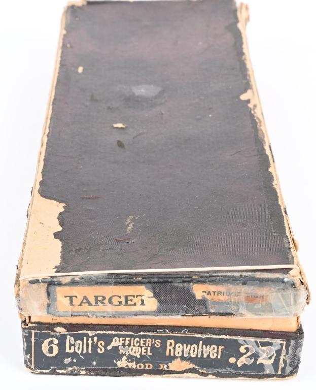 FINE PRE WAR BOXED COLT OFFICERS MODEL .22 TARGET