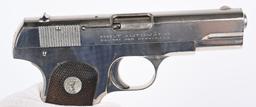 FINE COLT MODEL 1908 380 NICKEL COLT POCKET MODEL