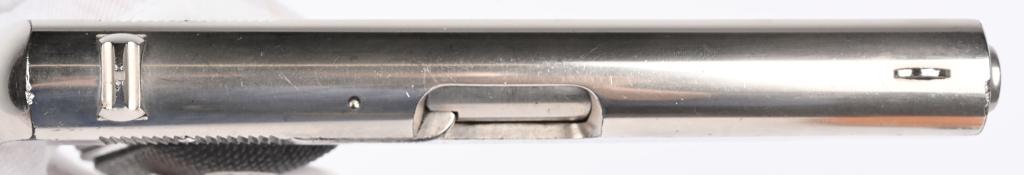 FINE COLT MODEL 1908 380 NICKEL COLT POCKET MODEL