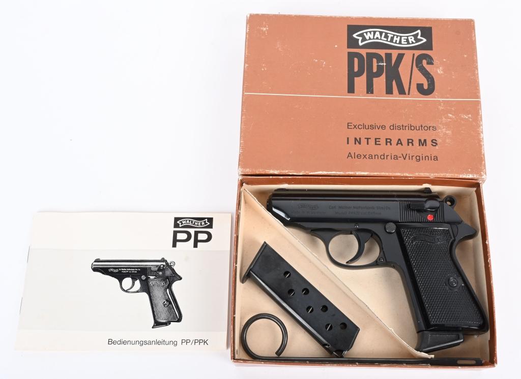 WALTHER PPK/S 7.65 PISTOL IN ORIGINAL BOX