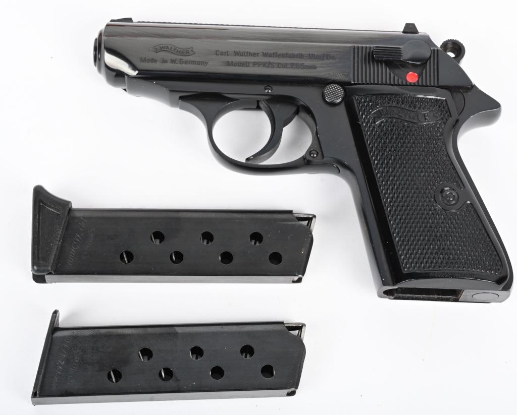 WALTHER PPK/S 7.65 PISTOL IN ORIGINAL BOX