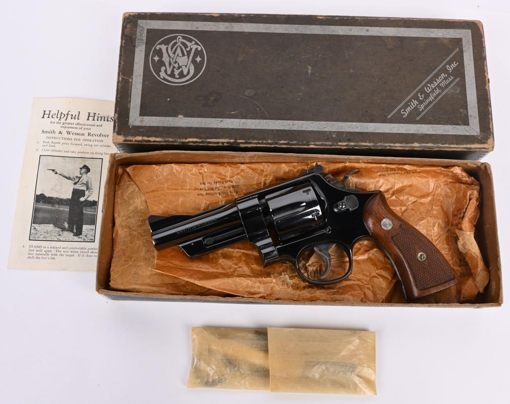 MINTY BOXED S&W MODEL PRE 24 1950 .44 TARGET
