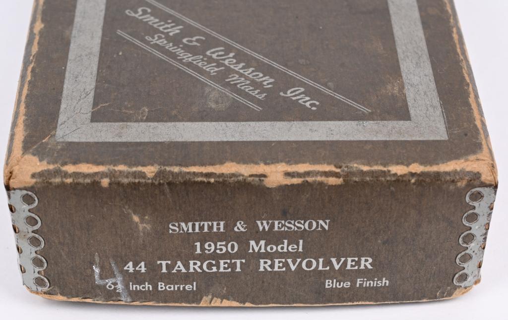 MINTY BOXED S&W MODEL PRE 24 1950 .44 TARGET