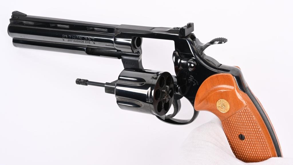 COLT PYTHON 6" BLUE REVOLVER