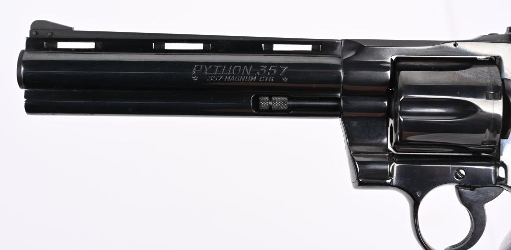 COLT PYTHON 6" BLUE REVOLVER