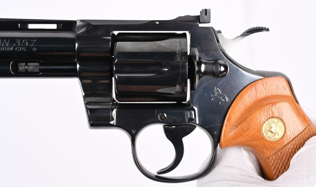 COLT PYTHON 6" BLUE REVOLVER