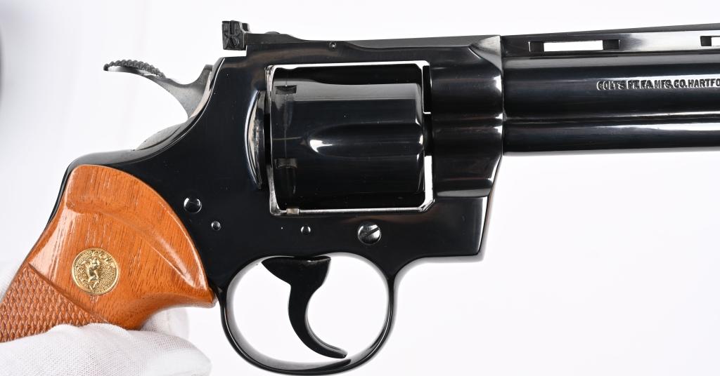 COLT PYTHON 6" BLUE REVOLVER