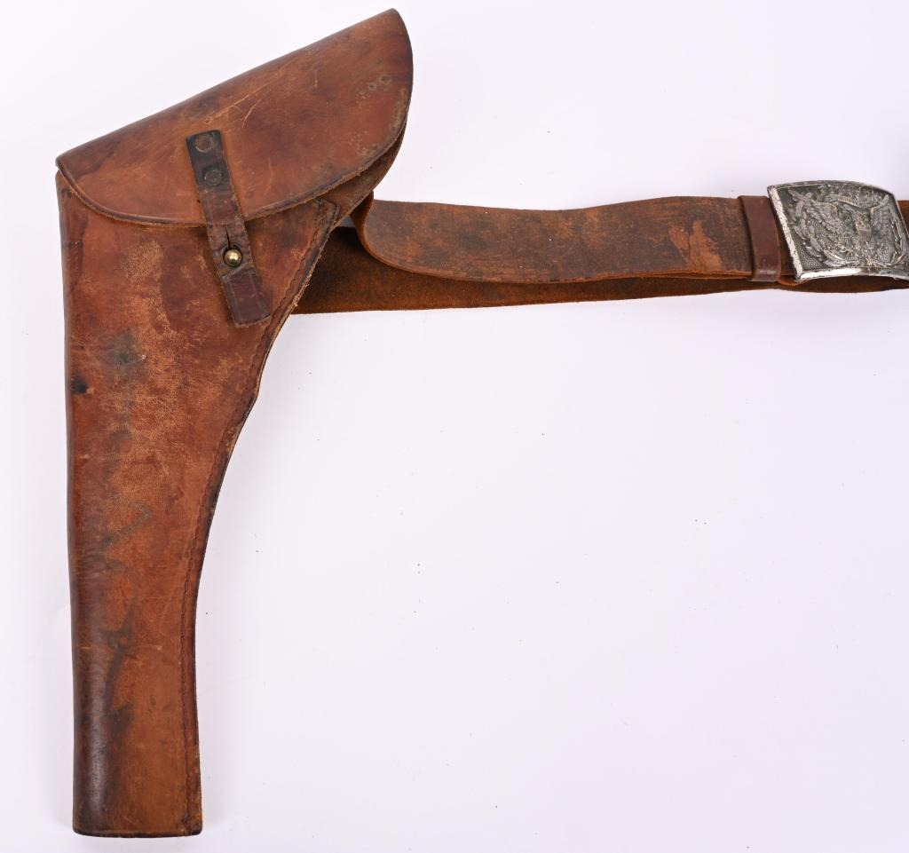 REMINGTON 1861 NAVY REVOLVER WITH HOLSTER - BELT