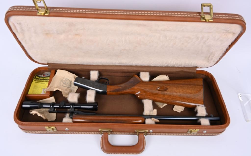 BELGIAN BROWNING BAR 22 IN CASE