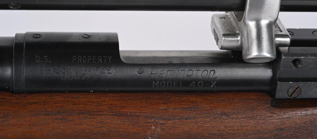 US MARKED REMINGTON MODEL 40-X WITH UNERTL SCOPE