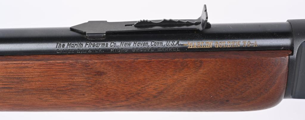 MARLIN MODEL GOLDEN 39-A LEVER ACTION .22 RIFLE