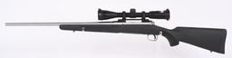 BOXED STAINLESS SAVAGE MODEL 16 BOLT ACTION RIFLE