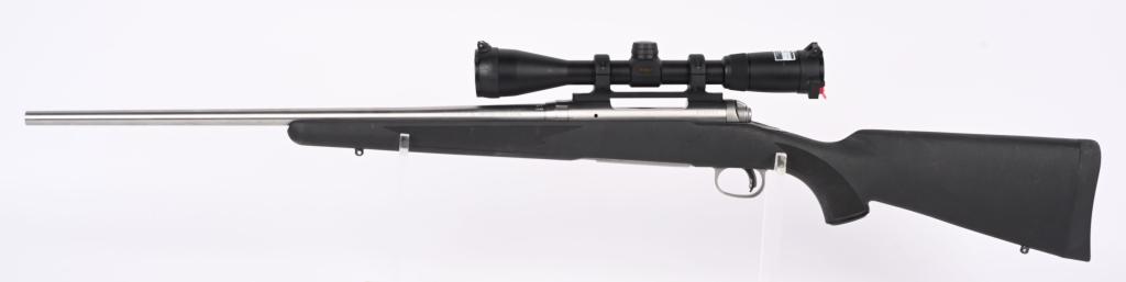 BOXED STAINLESS SAVAGE MODEL 16 BOLT ACTION RIFLE