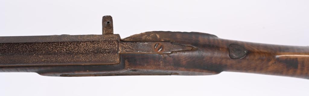 19TH CENT. FULLSTOCK TIGER MAPLE RIFLE