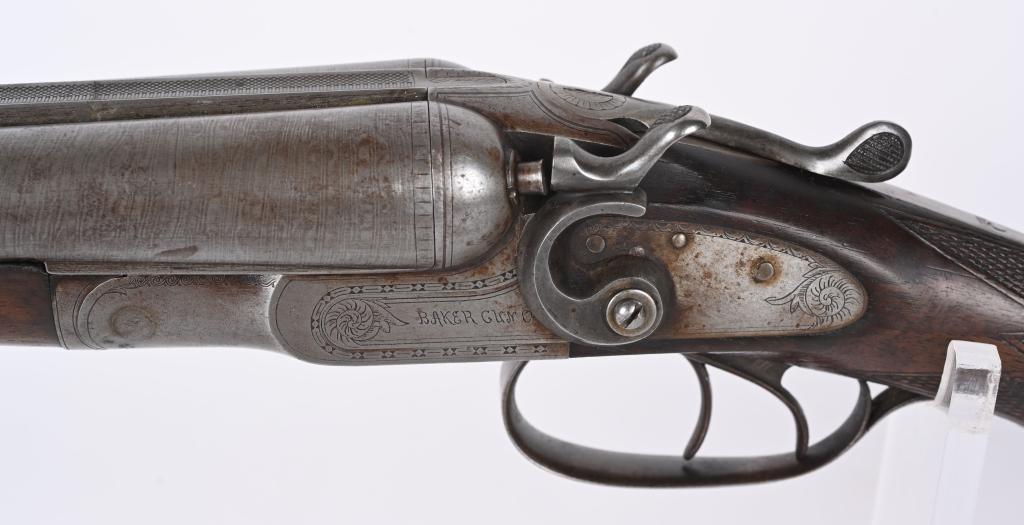 BAKER MODEL 97 12 BORE DOUBLE SHOTGUN