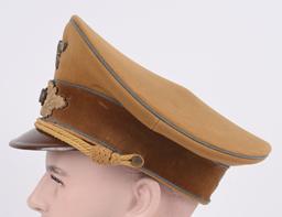 WWII ORTS LEVEL NSDAP POLITICAL LEADER'S VISOR CAP