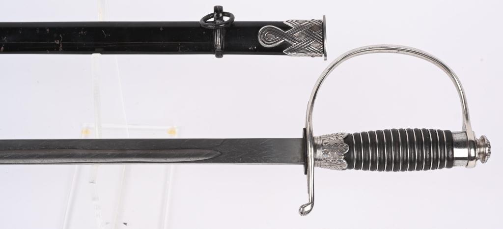 WWII NAZI GERMAN WAFFEN SS NAMED DAMASCUS SWORD