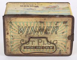 WINNER CUT PLUG TOBACCO TIN