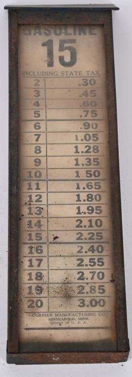2-Different Metal Gas Pump Pricer Boxes