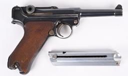 DWM 9MM POLICE LUGER WITH REG'T MARKINGS