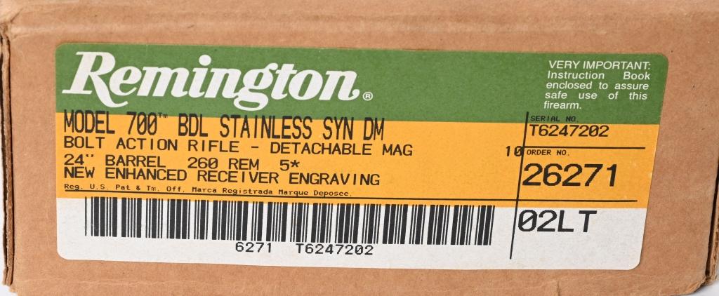 REMINGTON 700 STAINLESS WITH ENGRAVED RECEIVER