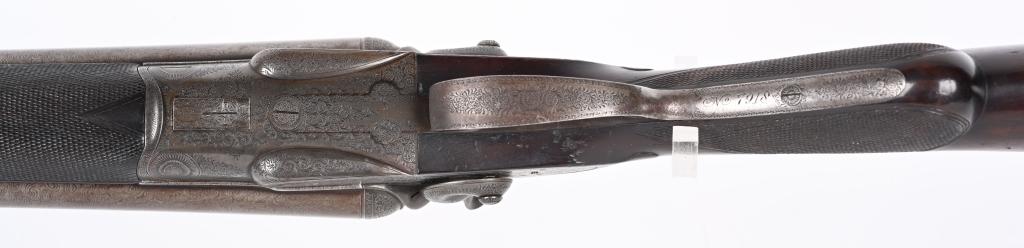 ANTIQUE W.C. SCOTT 10 GA DOUBLE SHOTGUN