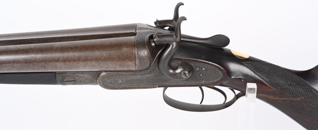 ANTIQUE W.C. SCOTT 10 GA DOUBLE SHOTGUN
