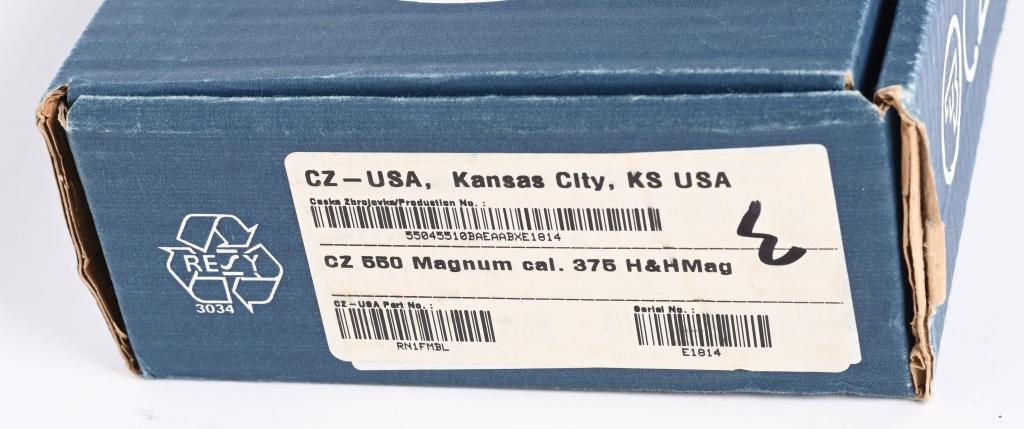 CZECH CZ-550 MAGNUM BOLT ACTION RIFLE WITH BOX