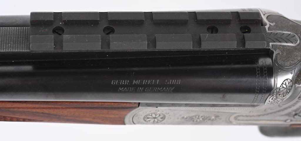 MERKEL MODEL 160 DOUBLE RIFLE CAL, 30-06 W/ CASE