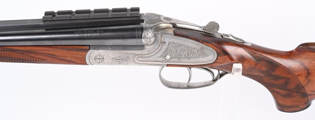 MERKEL MODEL 160 DOUBLE RIFLE CAL, 30-06 W/ CASE
