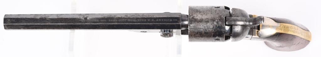 CIVIL WAR INSCRIBED COLT MODEL 1851 W/CASE & ACC.