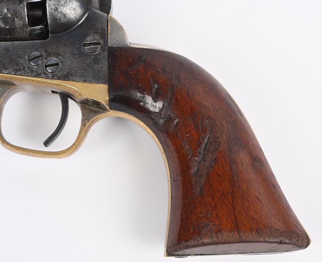 CIVIL WAR INSCRIBED COLT MODEL 1851 W/CASE & ACC.